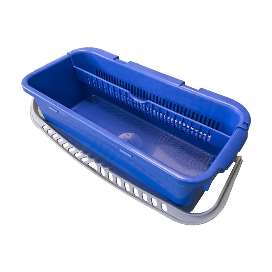 Vedro 10 L ozko modro z ožemalnikom PVC za pomivalec stekel