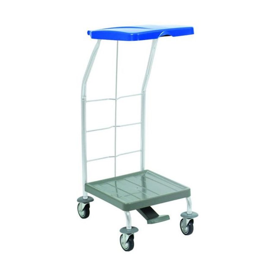 Voziček IVEC 1 X 70 L za perilo ali odpadke na pedal moder pokrov