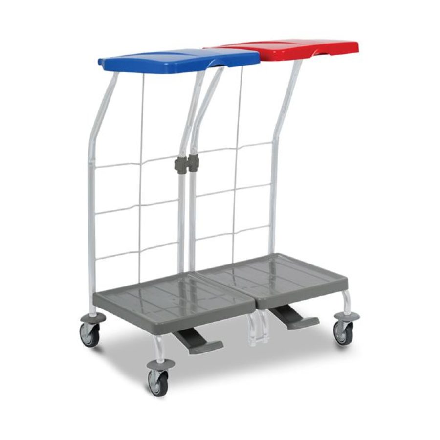 Voziček IVEC 2 X 70 L za perilo ali odpadke na pedal